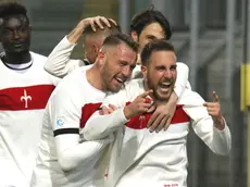 Lasorte Trieste 09/02/19 - Serie C, Triestina - Monza, esultanza Steffe', 3 - 0