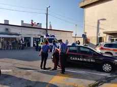 I carabinieri al Pedocin dove venerdì 17 settembre è morto un bagnante