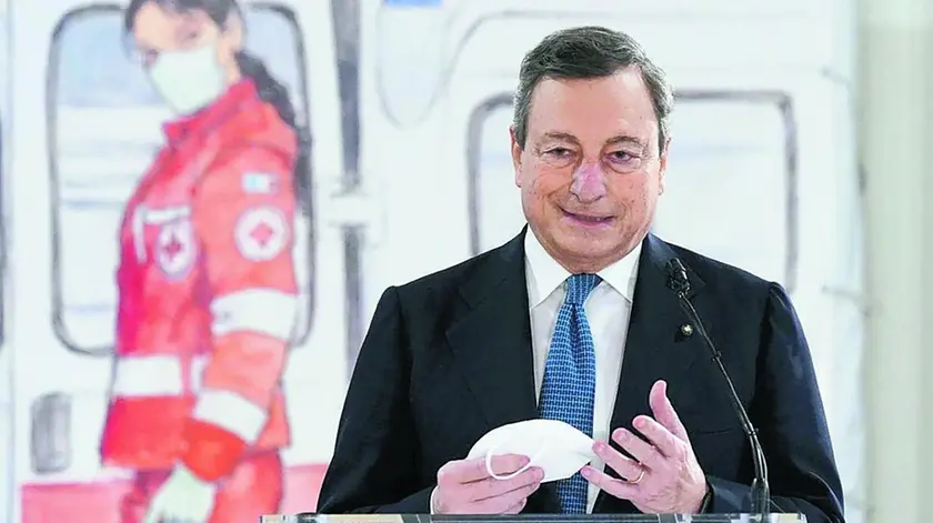 Il premier Draghi