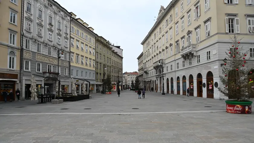 Foto BRUNI Trieste 10.01.2021 Domenica gelida-la citta deserta