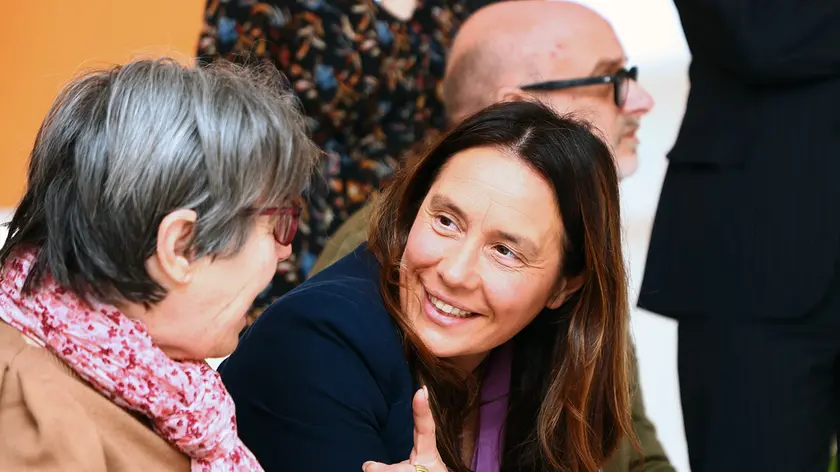 La ministra per le disabilità Alessandra Locatelli in visita a Trieste. Foto Lasorte