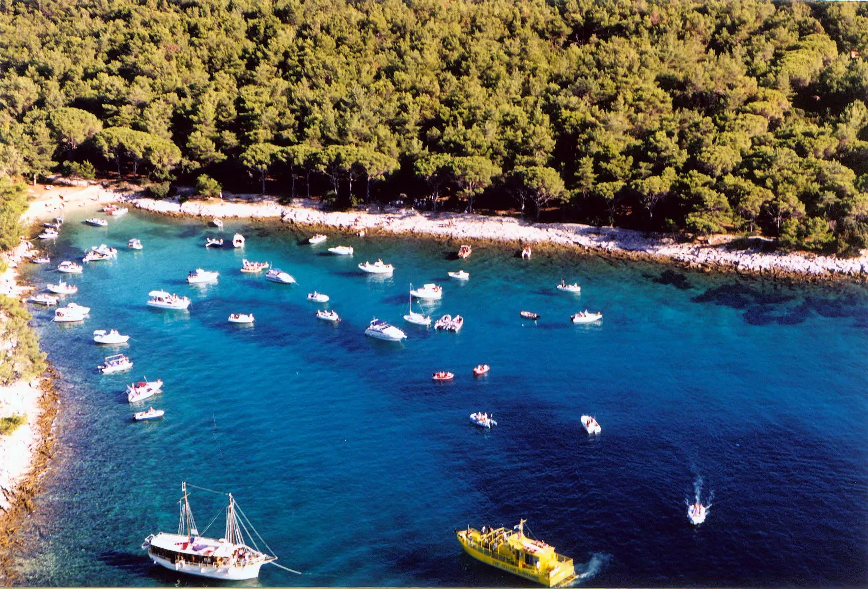Una veduta di Lussino