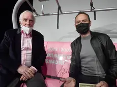 Enzo Cainero (a sx) con Gilberto Simoni. Foto Petrussi