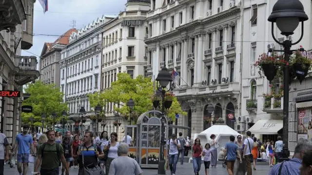 Una veduta di Belgrado