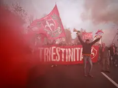 La protesta dei tifosi della Triestina