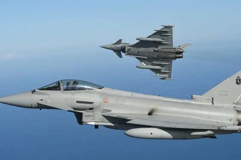 Due caccia Eurofighter italiani. Anche l’Italia è tra i Paesi che vorebbero stipulare il contratto di fornitura aerea a Zagabria