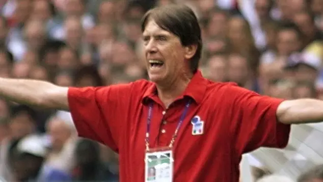 Nello stadio San Denis a Parigi, l'Italia di Cesare Maldini viene eliminata ai calci di rigore dalla Francia nei quarti di finale dei campionati del mondo il 03 luglio 1998. ANSA/GABRIEL BOUYS