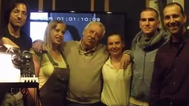 Il doppiatore Diego Reggente con gli allievi de “La Bussola dell’Attore”