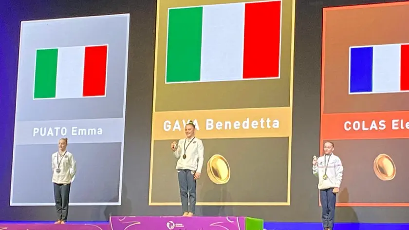 Benedetta Gava sul podio