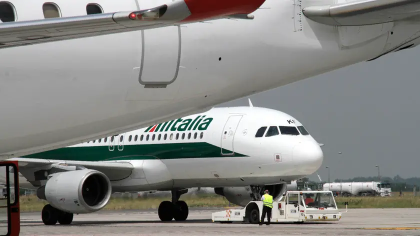 Un aereo Alitalia