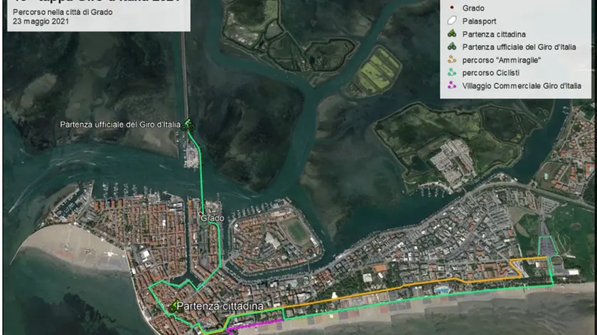 Grado, la 15.ma tappa del Giro d'Italia 2021