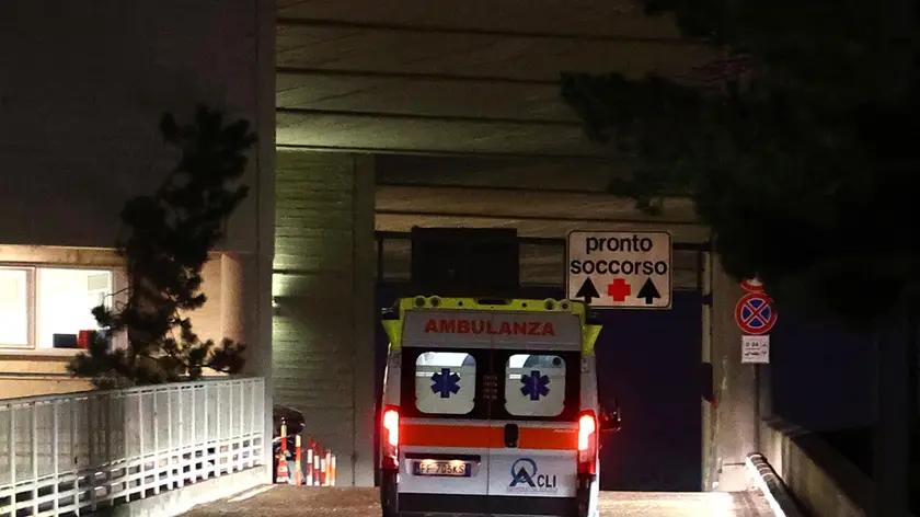La rampa di accesso delle ambulanze al Pronto soccorso di Cattinara