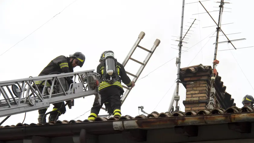 Bonaventura Monfalcone-07.02.2013 Intervento vigili del fuoco-Via Barbarigo-Monfalcone-foto di Katia Bonaventura