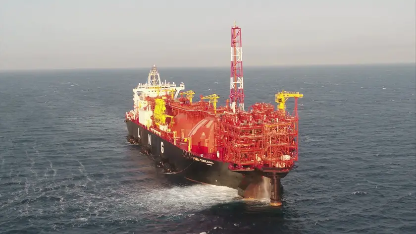 Una nave rigassificatrice