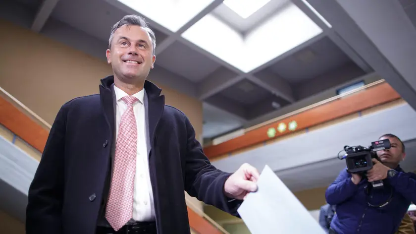 Il candidato del Partito della Libertà, di estrema destra, Norbert Hofer