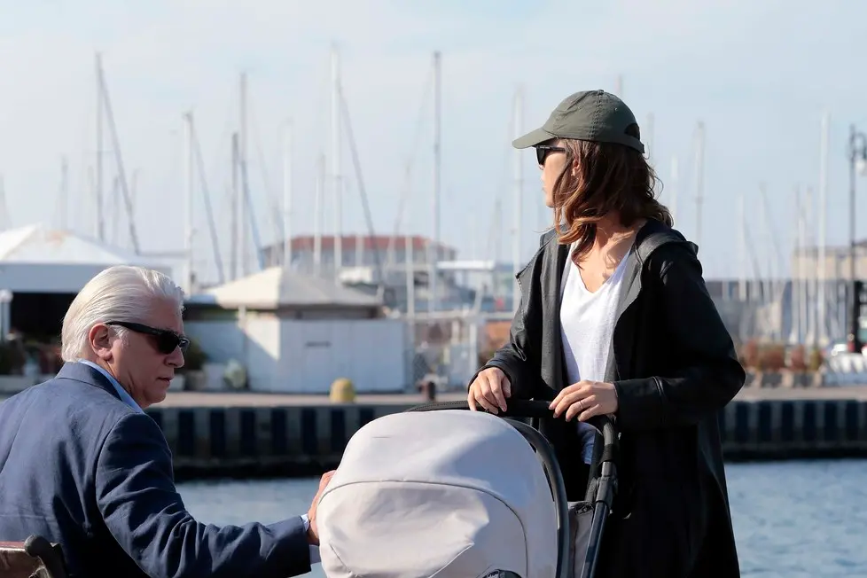 Silvano Trieste 2018-10-20 La porta Rossa 2, le ultime riprese, con Gabriella Pession e Fortunato Cerlino (Gomorra)