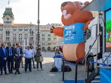 La presentazione dell'evento con la partecipazione della marmotta Kugy. Foto Silvano