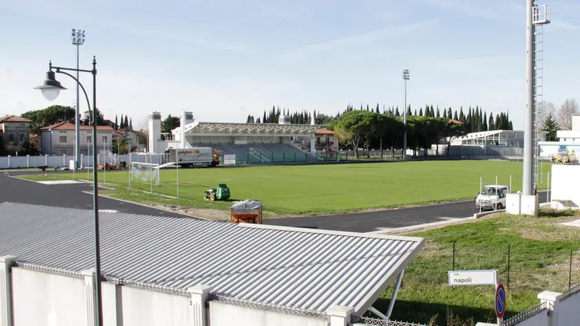 Bonaventura Monfalcone-21.11.2014 Lavori campo di calcio Cosulich-Monfalcone-foto di Katia Bonaventura