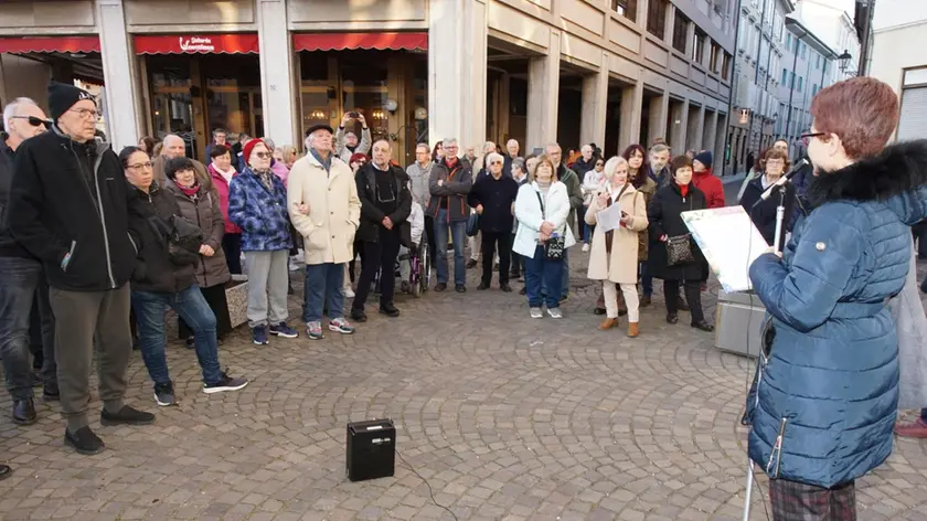 Un momento della manifestazione (Marega)