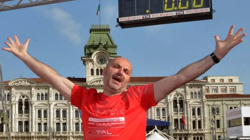 Fabio Carini in piazza Unità