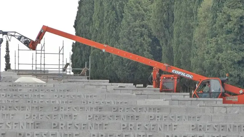 Bumbaca Gorizia 31_10_2019 Sacrario di Redipiglia conf stampa stato avanzamento lavori di restauro © Foto Pierluigi Bumbaca