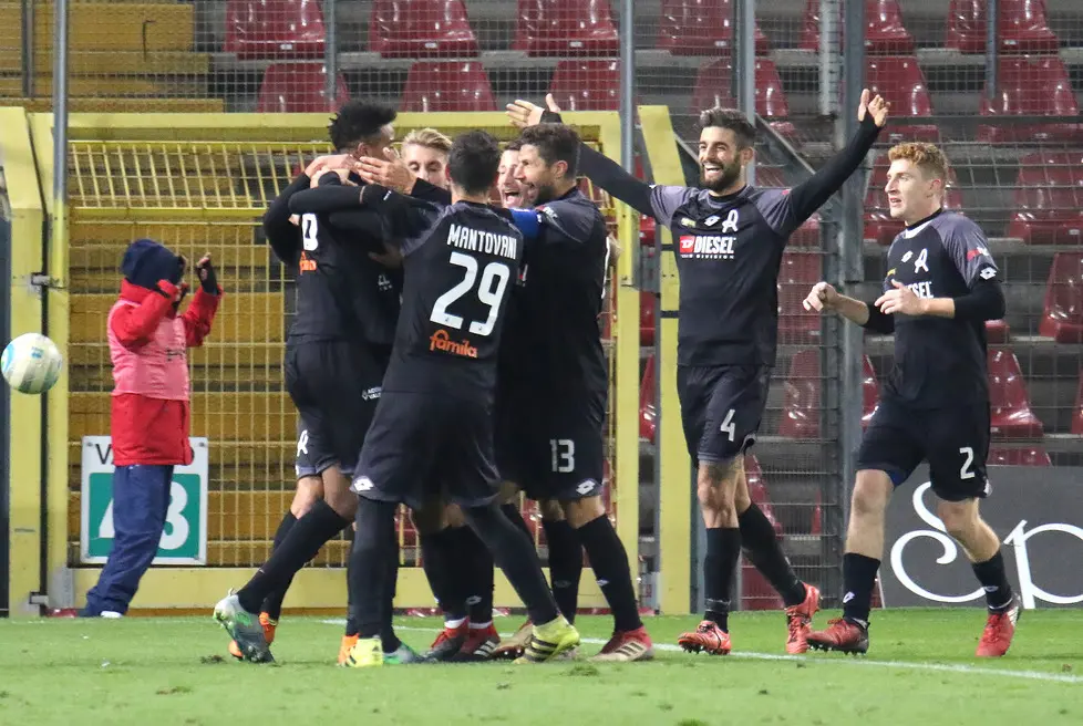 Lasorte Trieste 18/11/18 - Serie C, Triestina - LR Vicenza Virtus, esultanza gol Arma