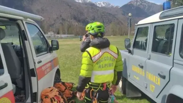 Il soccorso alpino della Guardia di finanza (foto d'archivio)