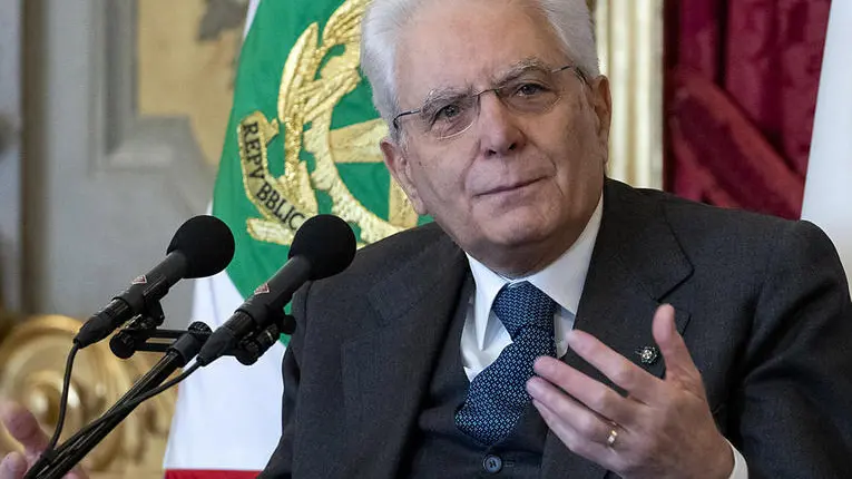 Il presidente della Repubblica Mattarella