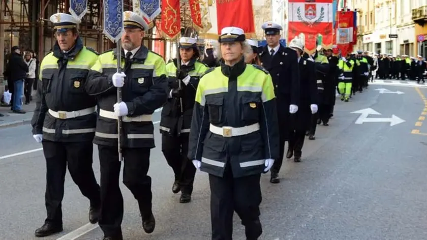 Foto Bruni 23.01.2018 San Sebastiano patrono della Polizia Municipale- il corteo