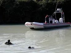 Le ricerche dei sommozzatori nel canale Valentinis