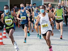 La partenza dell'Euromarathon