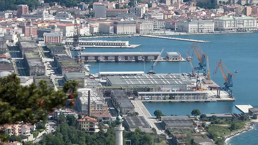 Una veduta del Porto Vecchio di Trieste