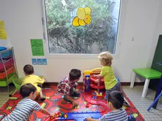 Children play in a classroom of the Notre-Dame de la Sagesse private nursery school at an early start of a new school year on August 27, 2012 in Nantes, western France. AFP PHOTO FRANK PERRY (Photo credit should read FRANK PERRY/AFP/GettyImages)