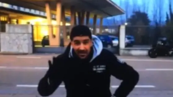 Il tunisino a Gorizia nel video postato tempo fa sul web
