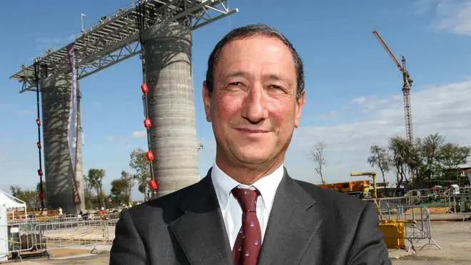 03/10/08 - INAUGURAZIONE ALL'ARSENALE DELLE STRUTTURE DI ORMEGGIO PER IL RIGASSIFICATORE 'ADRIATIC LNG' DI PORTO LEVANTE - PIERGIORGIO BAITA PRESIDENTE MANTOVANI SPA