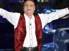 Renzo Arbore durante la puntata speciale di Che fuori tempo che fa dedicata al trentennale della trasmissione televisiva 'Quelli della notte'. Milano, 13 Giugno 2015. ANSA/FLAVIO LO SCALZO