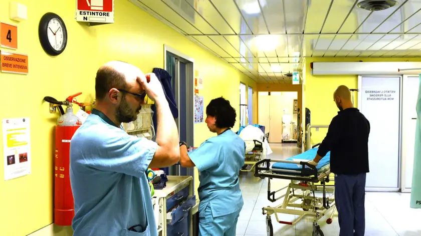 L’interno dell’ospedale di Cattinara