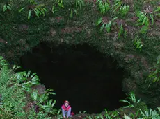 L'ingresso della grotta di Bristie