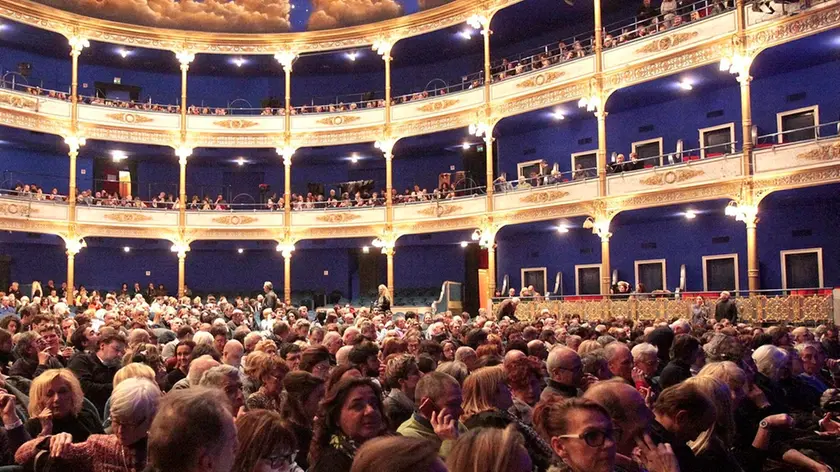 Silvano Trieste 13/02/2017 La platea per il concerto di Art Garfunkel. L'artista non si poteva fotografare! COME DA COMUNICATO STAMPA