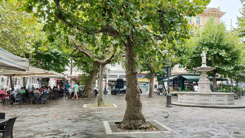 Un'immagine di piazza Garibaldi con alcuni locali Foto Lasorte