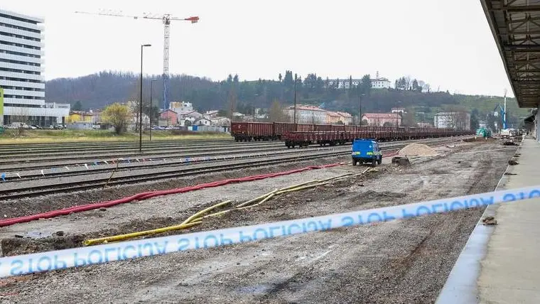 L'area in cui è riemersa la bomba