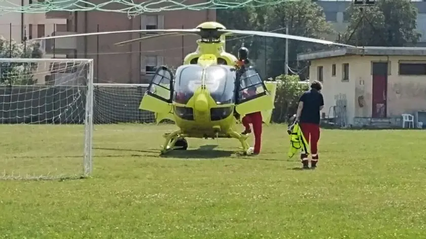 GRADO - elisoccorso al campo sportivo