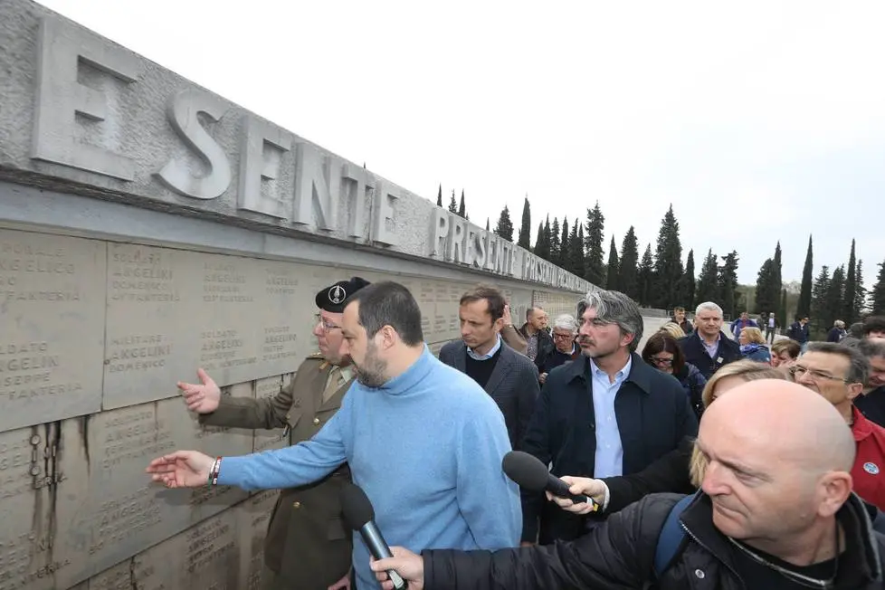 Bumbaca Gorizia 09.04.2018 Salvini a Redipuglia © Fotografia di Pierluigi Bumbaca
