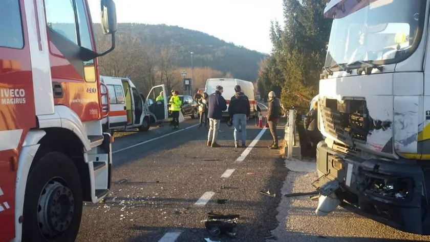 Bumbaca Gorizia 15.02.2017 Incidente Rupa