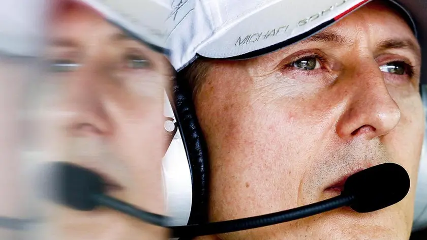 Michael Schumacher in una immagine di archivio..ANSA/DIEGO AZUBEL