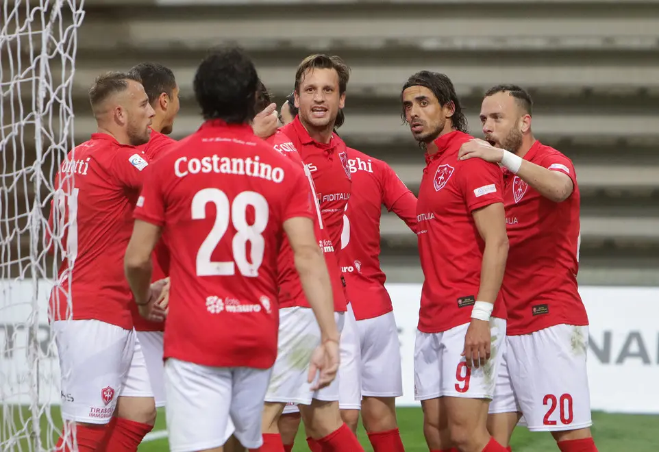 Lasorte Trieste 28/04/19 - Serie C, Triestina - Teramo, Rigore ed esultanza Granoche