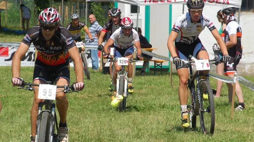 Bumbaca Gorizia 08.06.2014 Mossa gara Mountain Bike Fotografia di Pierluigi Bumbaca