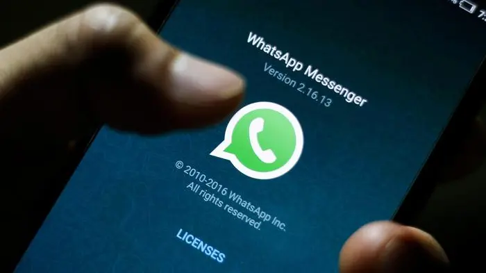 The logo of the messaging application WhatsApp is pictured on a smartphone in Taipei, Taiwan, 07 April 2016. WhatsApp on 05 April 2016 rolled out its end-t-end (E2E) encryption for its more than one billion users EPA/RITCHIE B. TONGO EPA/RITCHIE B. TONGO