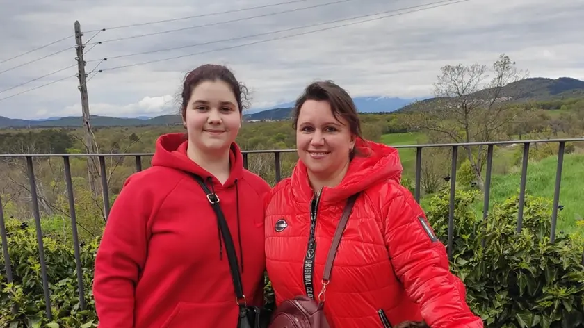 Irina Yermokratieava (a destra) con la figlia Arina