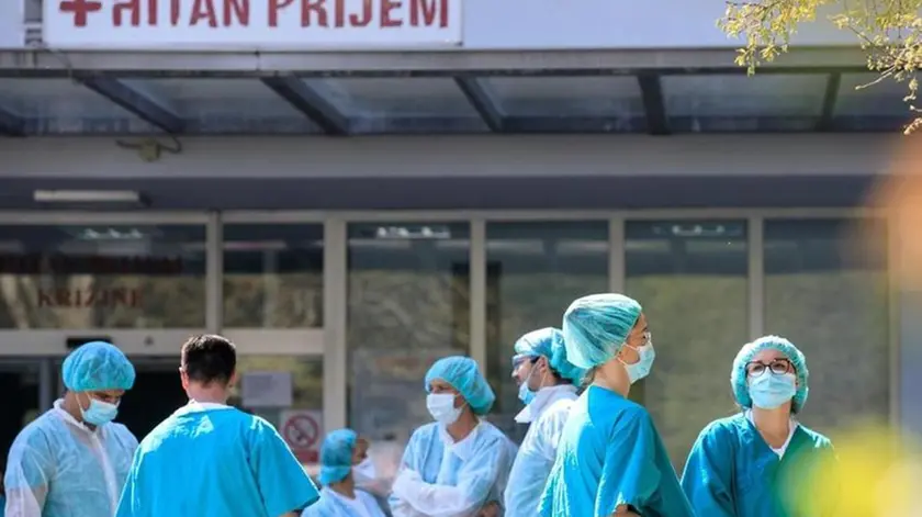 Un esterno del Centro clinico-ospedaliero di Spalato